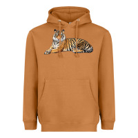 Meerkat Tiger Heavyweight Hoodie - LillyAllenDesigns