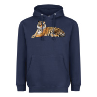 Navy Tiger Heavyweight Hoodie - LillyAllenDesigns