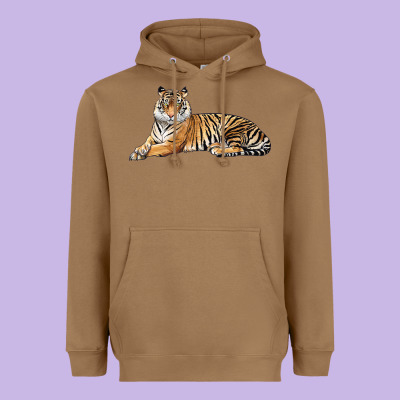 Tiger Heavyweight Hoodie Designed By Lillyallendesigns