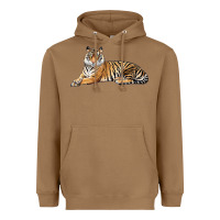 Toasted Coconut Tiger Heavyweight Hoodie - LillyAllenDesigns