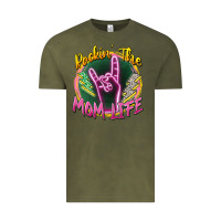 Vintage Olive rockin' the mom life Vintage Tee - Zillion Design Studio