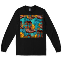 Black western boots seamless pattern Long Sleeve Tee - HRA Design Shop