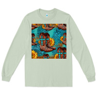 Matcha western boots seamless pattern Long Sleeve Tee - HRA Design Shop