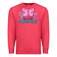 Cancer Picked The Wrong Girl Premium Sweatshirt | Teevron