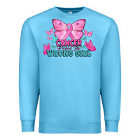 Ocean Blue cancer picked the wrong girl Premium Sweatshirt - NancyCooperArtShop
