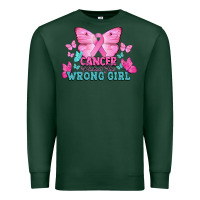 Sports Green cancer picked the wrong girl Premium Sweatshirt - NancyCooperArtShop