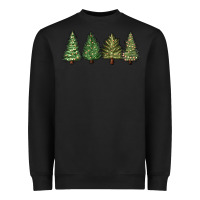 Black christmas trees Heavyweight Sweatshirt - MaliasSmallBusiness