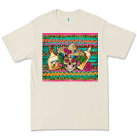Bone mexican tequila skull roses cactus sombrero Premium Tee - Artiststas