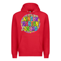 Red kindergarten squad Premium Hoodie - NancyCooperArtShop