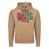 Vintage Coffee crazy dog lady Vintage Hoodie - MaliasSmallBusiness