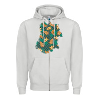 Dove Grey christmas gingerbread cookies patch Zipper Hoodie - BundleAndBundleShop
