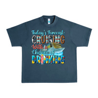 Midnight Navy todays forecast  cruising with a chance of drinkin Urban Heavy Tee - texasbilliewilder