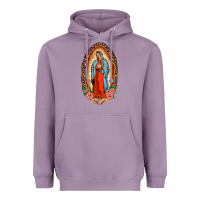 Lavender our lady of guadalupe leopard and roses Heavyweight Hoodie - BarkalooDesign