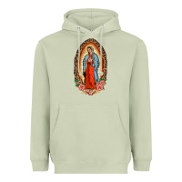 Matcha our lady of guadalupe leopard and roses Heavyweight Hoodie - BarkalooDesign