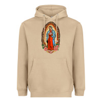 Mushroom our lady of guadalupe leopard and roses Heavyweight Hoodie - BarkalooDesign