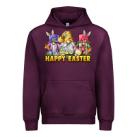 Mauve Wine Happy Easter Heifers Urban Hoodie - LillyAllenDesigns