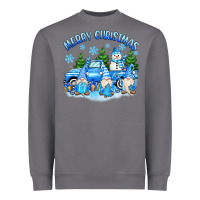 Storm merry christmas snowman gnomes truck Heavyweight Sweatshirt - MaliasSmallBusiness