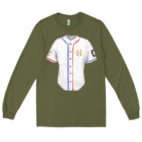 Army Green softball uniform fa element Long Sleeve Tee - FaDigitalArtStudio