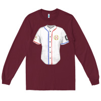 Burgundy softball uniform fa element Long Sleeve Tee - FaDigitalArtStudio