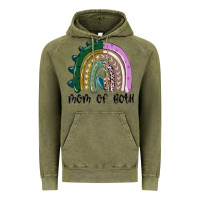Vintage Olive mom of both rainbow Vintage Hoodie - MaliasSmallBusiness