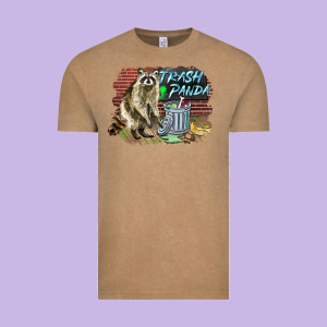 Raccoon Trash Panda Vintage Tee Designed By Barkaloodesign