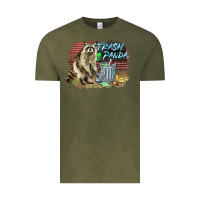 Vintage Olive raccoon trash panda Vintage Tee - BarkalooDesign