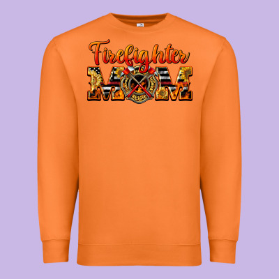 American Firefighter Mom Premium Sweatshirt Designed By Lillyallendesigns