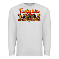 Dove Grey American Firefighter Mom Premium Sweatshirt - LillyAllenDesigns