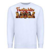 White American Firefighter Mom Premium Sweatshirt - LillyAllenDesigns