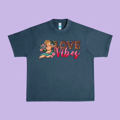 Love Vibes Cupid Urban Heavy Tee Designed By Ranaportraitstore