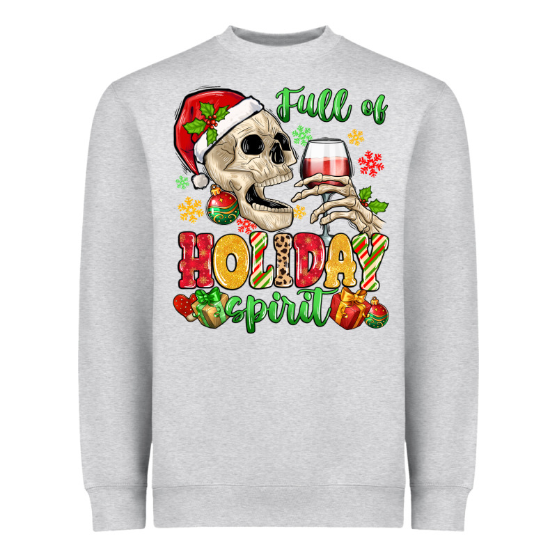 Full Of Holiday Spirit Heavyweight Sweatshirt by MaliasSmallBusiness | Teevron