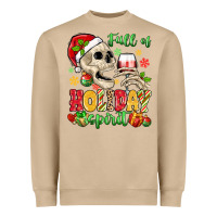 Mushroom full of holiday spirit Heavyweight Sweatshirt - MaliasSmallBusiness