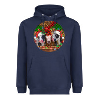 Navy Christmas heifers Christmas Heavyweight Hoodie - Jasminsmagicworld