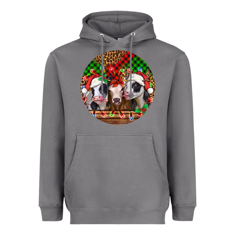 Christmas Heifers Christmas Heavyweight Hoodie by Jasminsmagicworld | Teevron