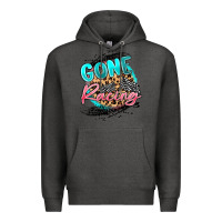 Charcoal Heather gone racing Premium Hoodie - MaliasSmallBusiness