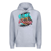 Heather Grey gone racing Premium Hoodie - MaliasSmallBusiness