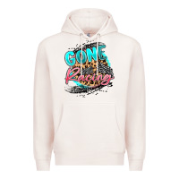 Pale Pink gone racing Premium Hoodie - MaliasSmallBusiness