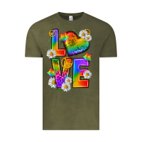 Vintage Olive pride love Vintage Tee - texasbilliewilder