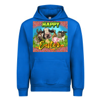 Cobalt Happy Easter Farm Animals 20oz skinny Urban Hoodie - LillyAllenDesigns