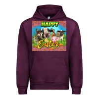 Mauve Wine Happy Easter Farm Animals 20oz skinny Urban Hoodie - LillyAllenDesigns