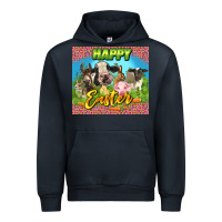 Navy Happy Easter Farm Animals 20oz skinny Urban Hoodie - LillyAllenDesigns