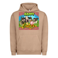 Pigment Burro Happy Easter Farm Animals 20oz skinny Urban Hoodie - LillyAllenDesigns