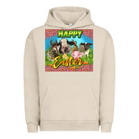 Pigment French Oak Happy Easter Farm Animals 20oz skinny Urban Hoodie - LillyAllenDesigns