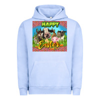 Pigment Grape Ice Happy Easter Farm Animals 20oz skinny Urban Hoodie - LillyAllenDesigns