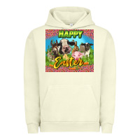 Pigment Pistachio Happy Easter Farm Animals 20oz skinny Urban Hoodie - LillyAllenDesigns