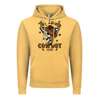 Vintage Mustard the lonely cowboy club Vintage Hoodie - MaliasSmallBusiness