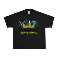 Black customize nail tools with sunflower preview Urban Heavy Tee - BarkalooDesign