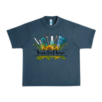 Midnight Navy customize nail tools with sunflower preview Urban Heavy Tee - BarkalooDesign