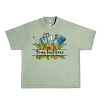 Oil Green customize nail tools with sunflower preview Urban Heavy Tee - BarkalooDesign