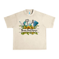 Sandshell customize nail tools with sunflower preview Urban Heavy Tee - BarkalooDesign